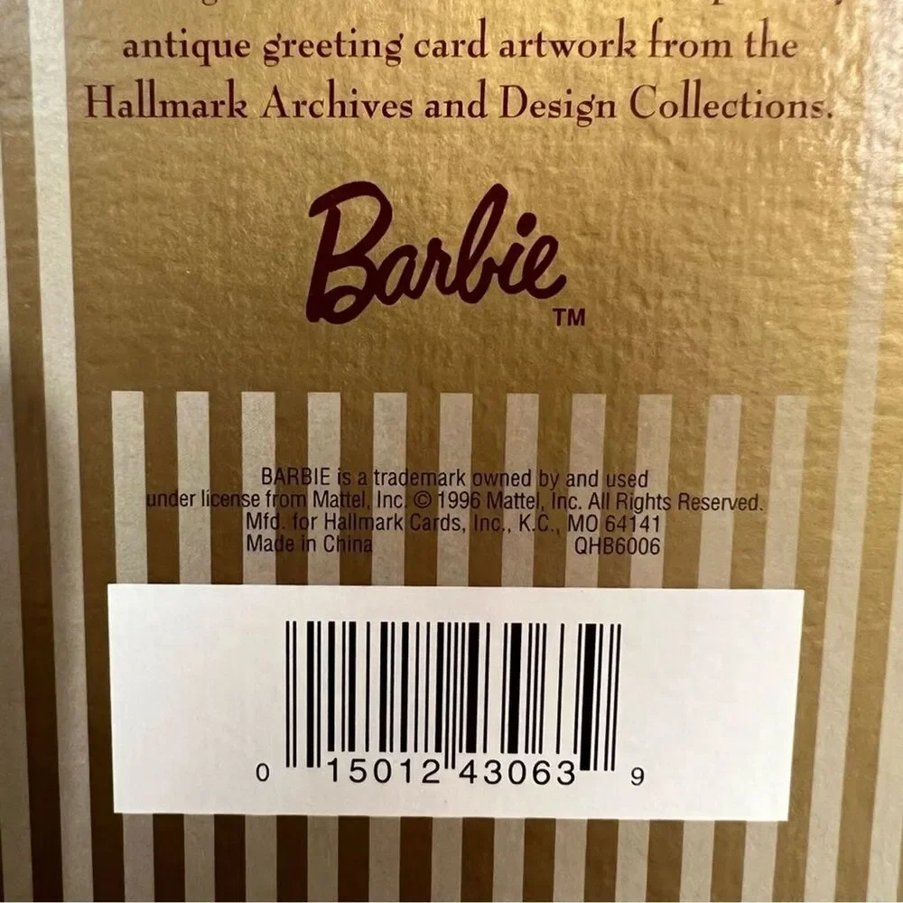 Vintage Hallmark Barbie Greeting Cards  1994-1996 Set of 3 Embossed